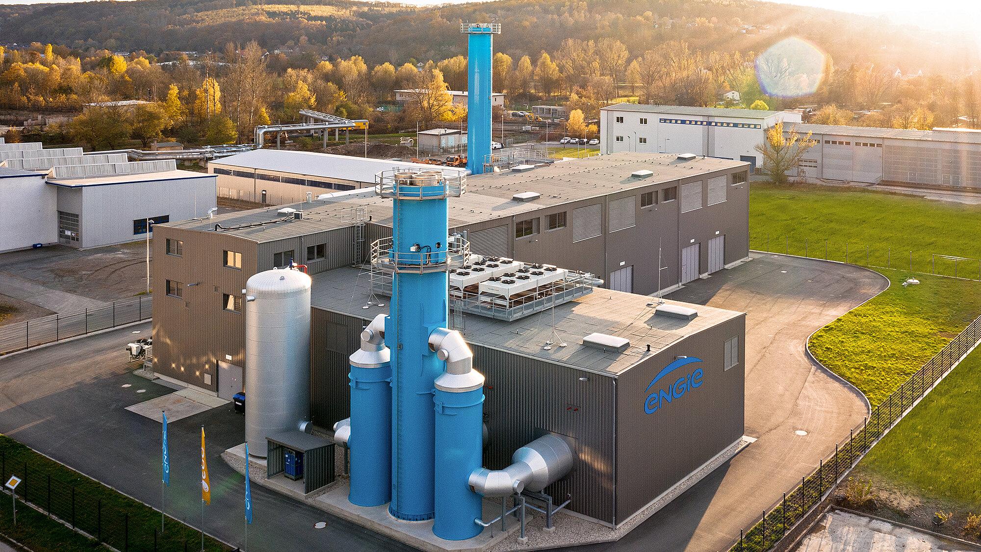 Ein ENGIE-Kraftwerk in Gera Tinz 